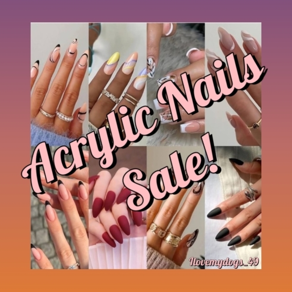 ⭐Stylish Acrylic Nails Set Sale! Bundle & Save!⭐
